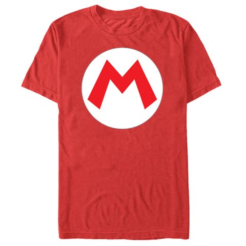 Men's Nintendo Mario Circle Icon  Graphic T-Shirt
