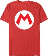 NINTENDO Men's Nintendo Mario Circle Icon Graphic T-Shirt