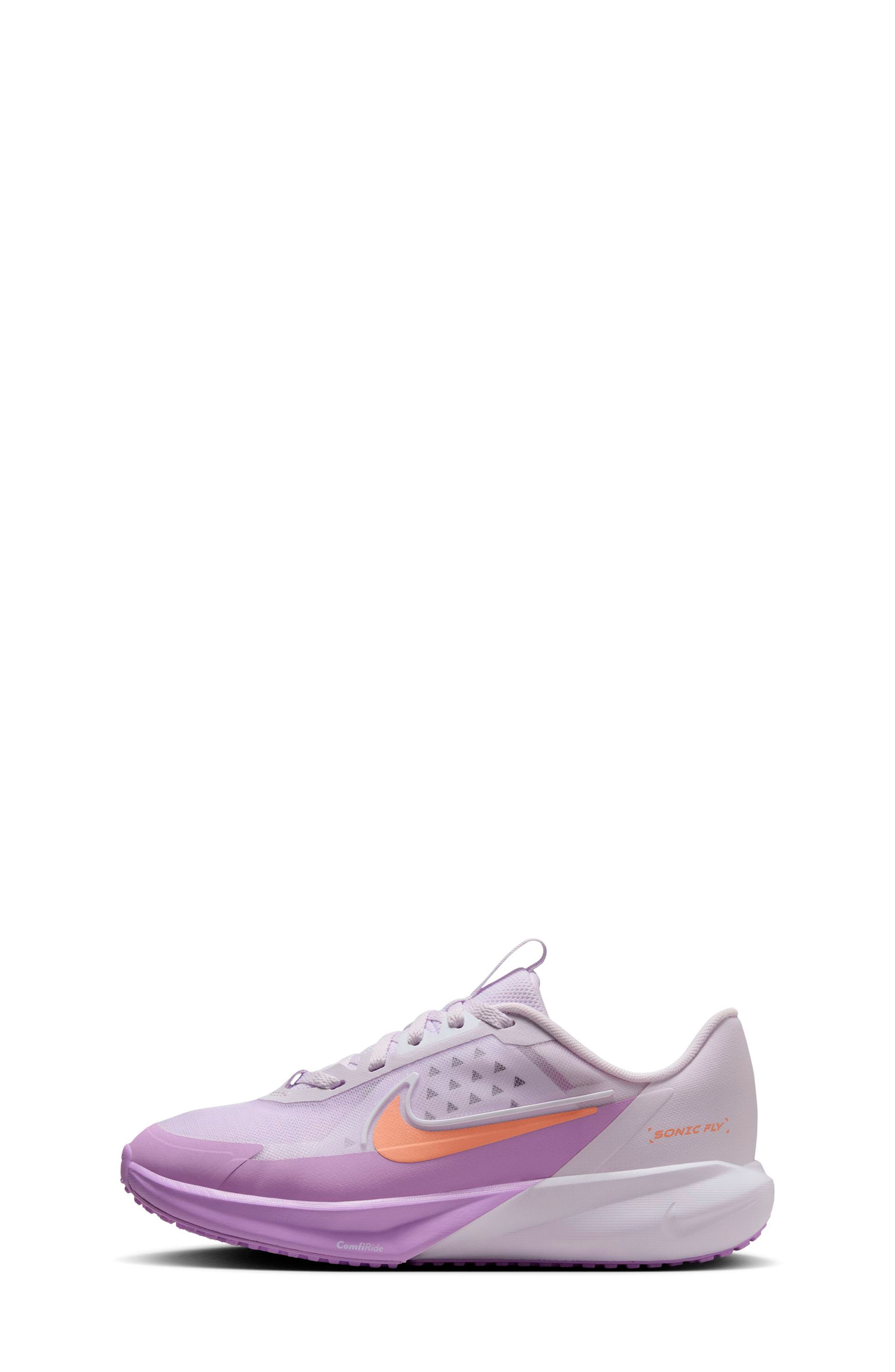 Nike Kids' Sonic Fly Running Shoe, Alternate, color, Barely Grape/ White/ Violet
