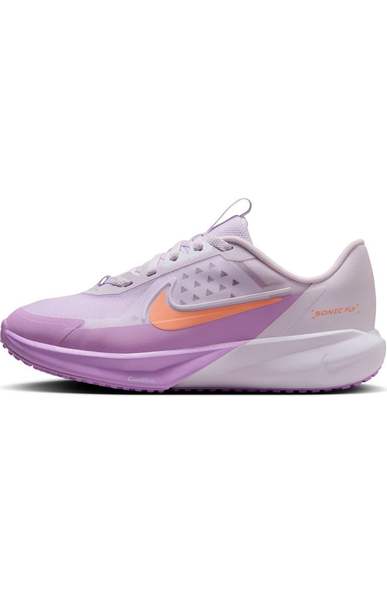 Nike Kids' Sonic Fly Running Shoe, Alternate, color, Barely Grape/ White/ Violet