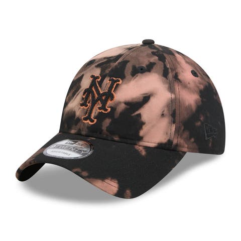 Men's New Era Black New York Mets Bleach Wash 9TWENTY Adjustable Hat