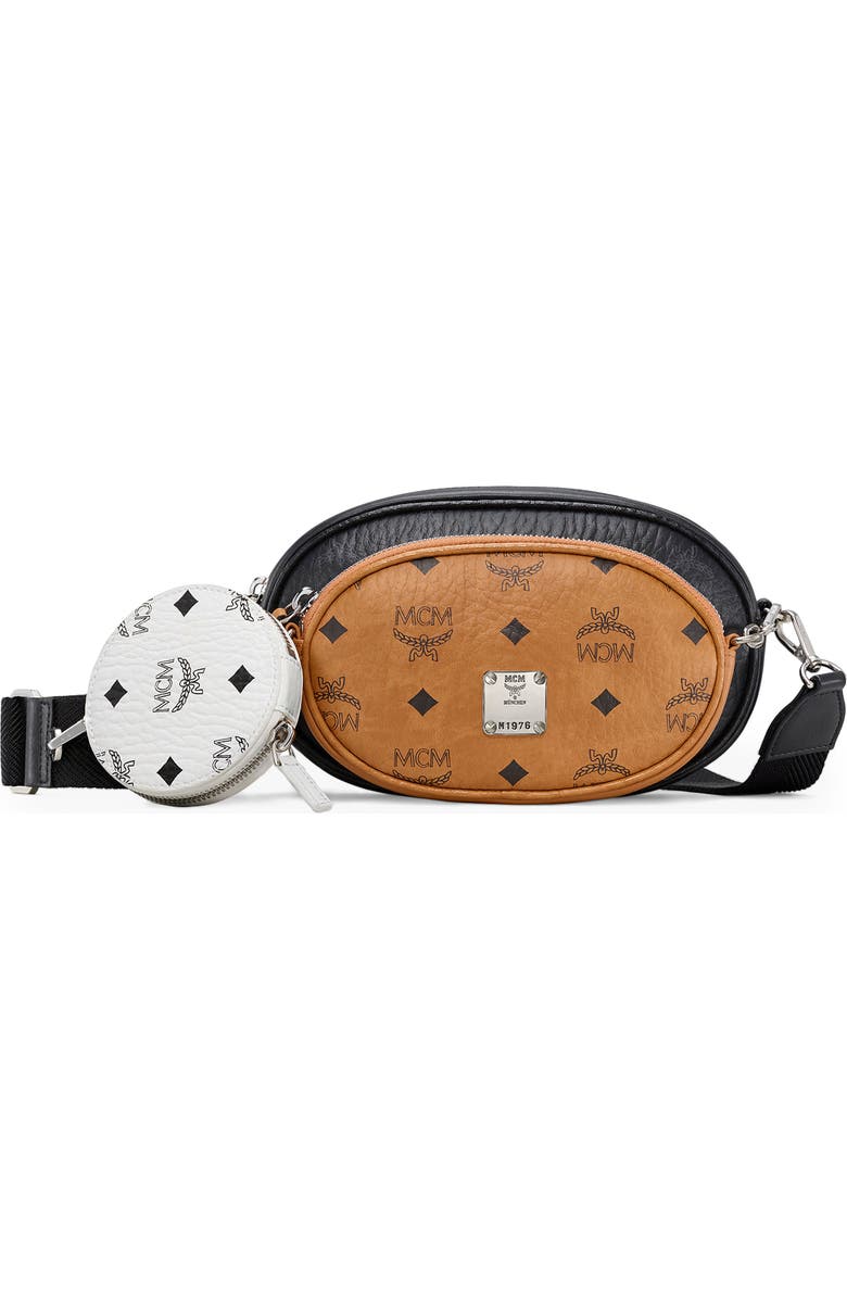 MCM Essential Visetos Original Triple Belt Bag, Main, color,