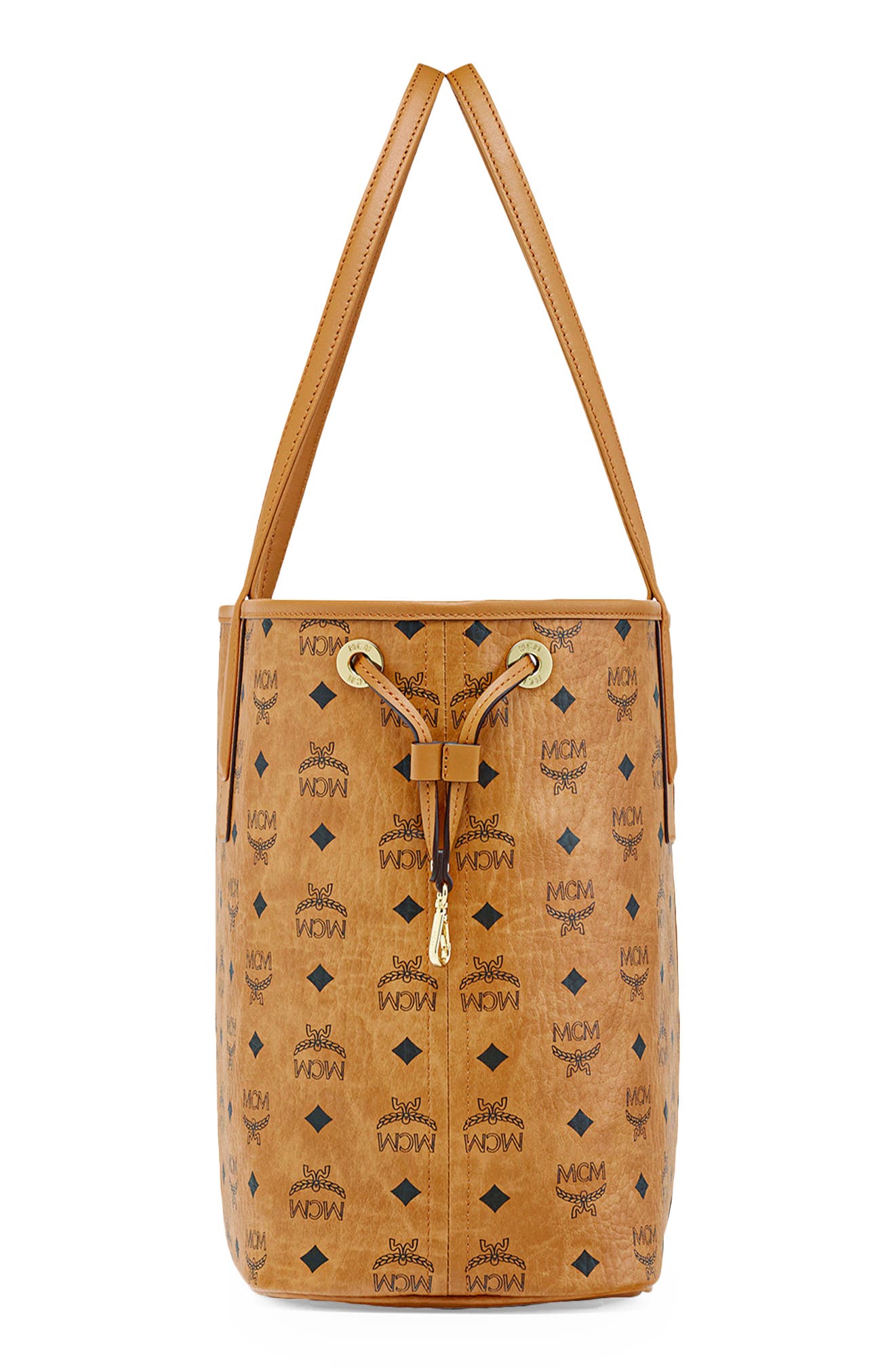 MCM Medium Liz Reversible Shopper, Alternate, color, Cognac