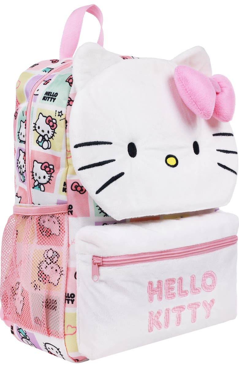 ful sanrio Plush Face Backpack with 3D Bow, Alternate, color, Multi
