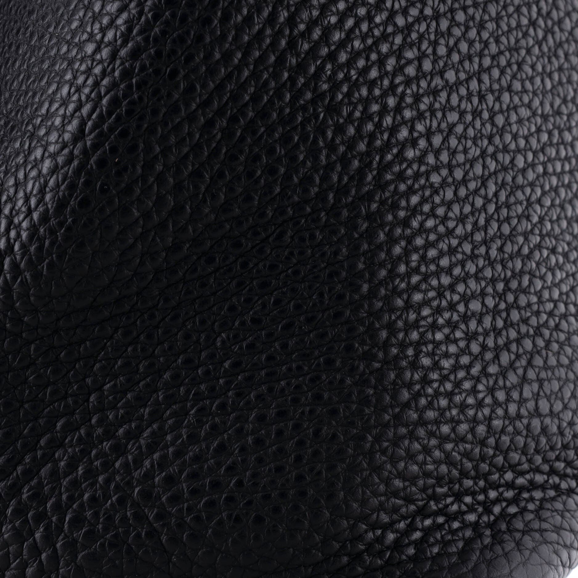 Pre-Owned Hermes Picotin Lock Bag Clemence MM, Alternate, color, Noir