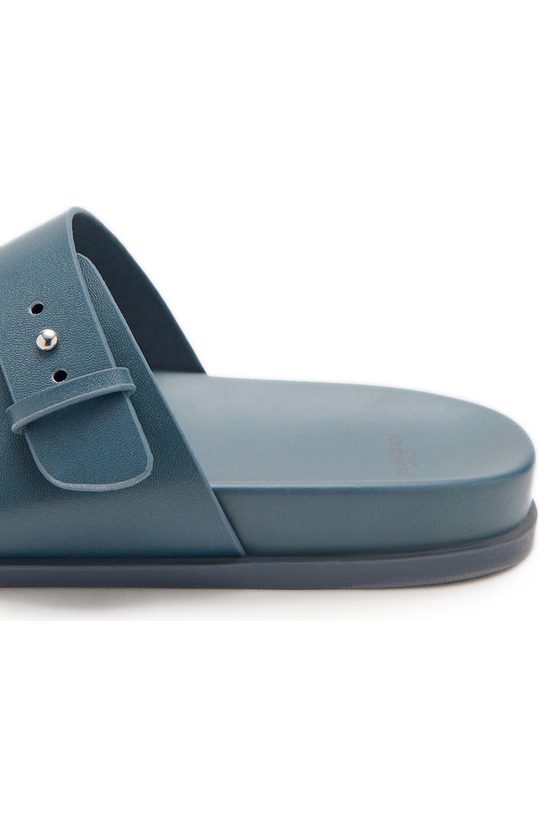 MANGO Double Buckle Sandal, Alternate, color, Blue