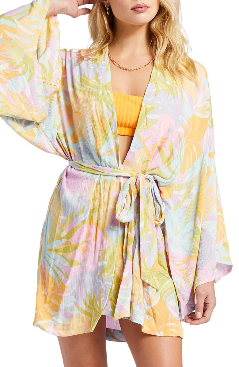 Billabong x Sun Chasers Loveland Floral Cover-Up Wrap, Main, color,