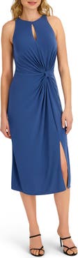 Laundry by Shelli Segal Jersey Halter Midi Dress