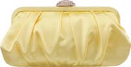 Nina Concord Pleated Satin Frame Clutch