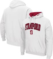 COLOSSEUM Men's Colosseum White Stanford Cardinal Arch & Logo 3.0 Pullover Hoodie