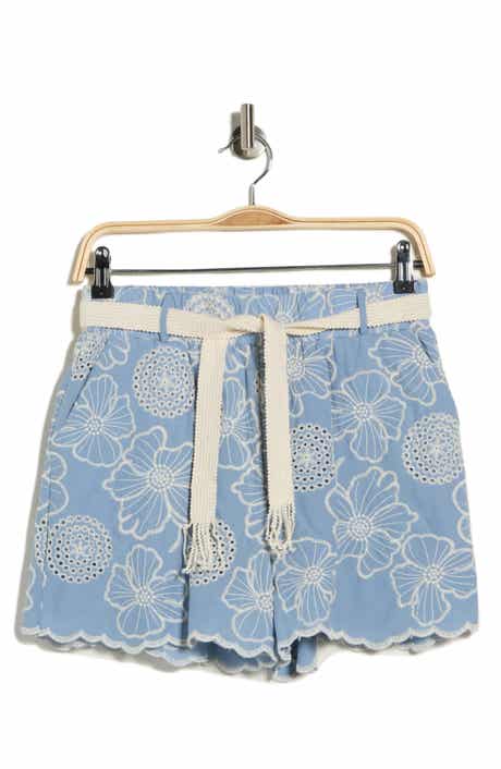 ELIE ELIE TAHARI Eyelet Embroidered Shorts