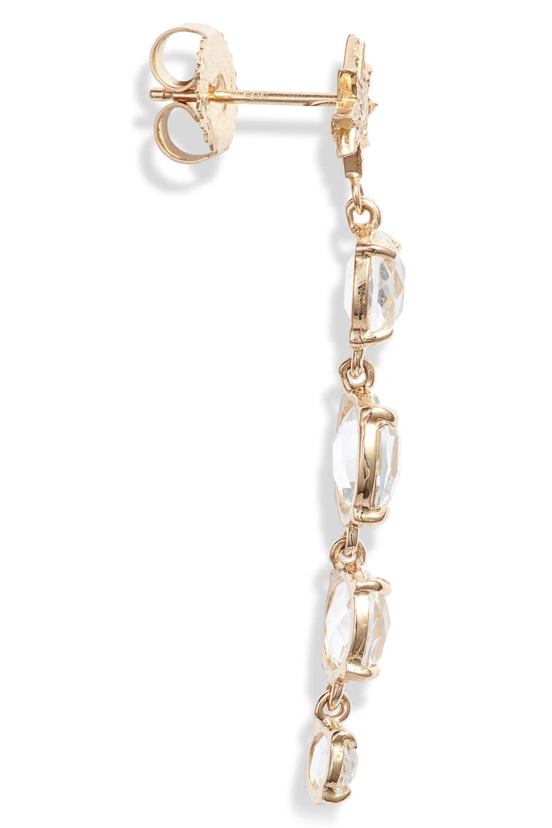 North Star Drop Earrings, Alternate, color, GOLD