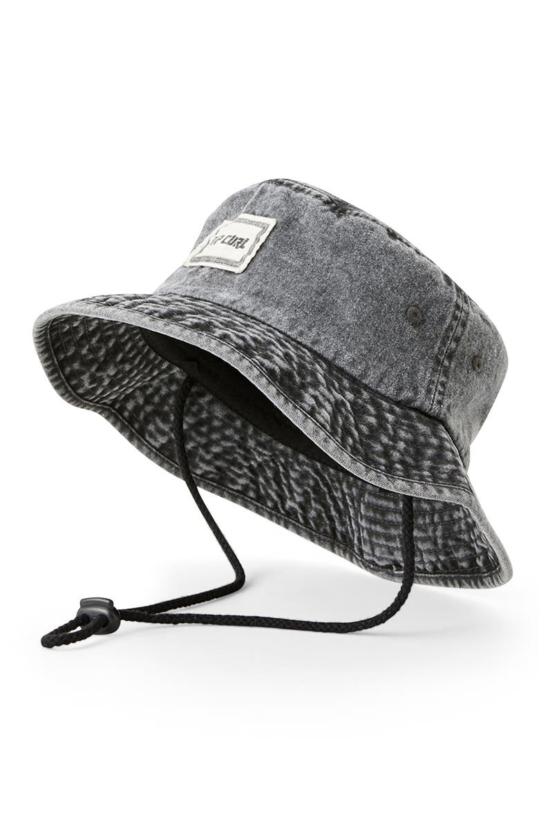 Rip Curl Slant Denim Bucket Hat, Alternate, color,