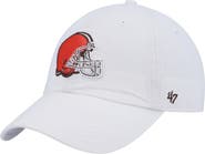 '47 Women's '47 White Cleveland Browns Clean Up Adjustable Hat