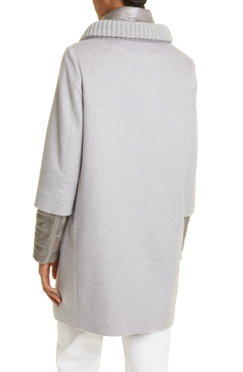 Herno Cashmere Coat with Removable Puffer Jacket, Alternate, color, 