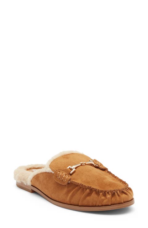 Faith Faux Leather Loafer Mule
