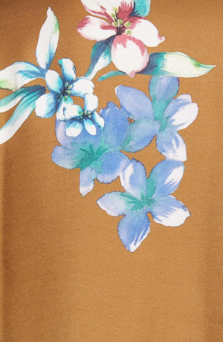 AllSaints Hana Floral Short Sleeve Button-Up Camp Shirt, Alternate, color, 