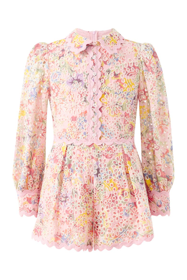 Alanna Embroidered Romper, Main, color, Multi