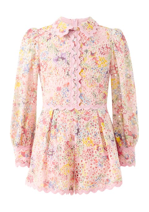 Alanna Embroidered Romper (Toddler, Little Kid & Big Kid)