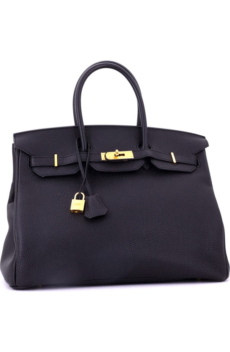 Pre-Owned Hermes Birkin Handbag Black Togo with Gold Hardware 35, Alternate, color, Noir