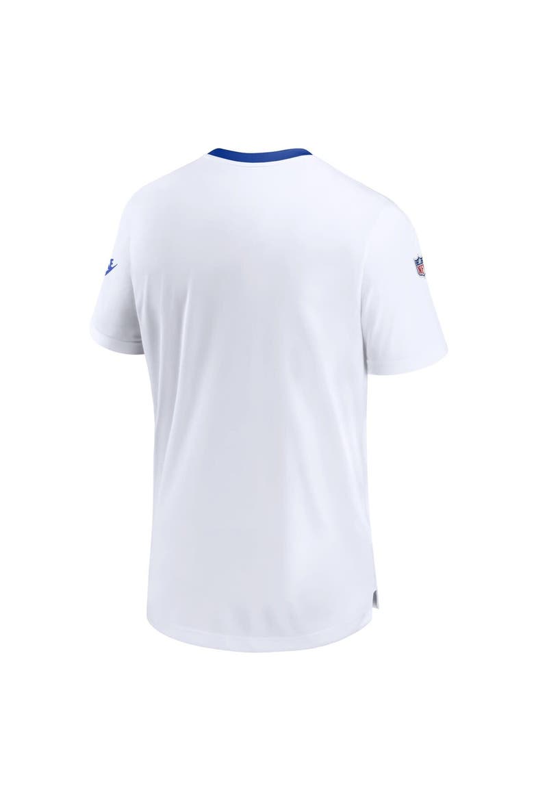 Men's Nike White Seattle Seahawks Throwback Sideline Coaches Performance T-Shirt, Alternate, color, White