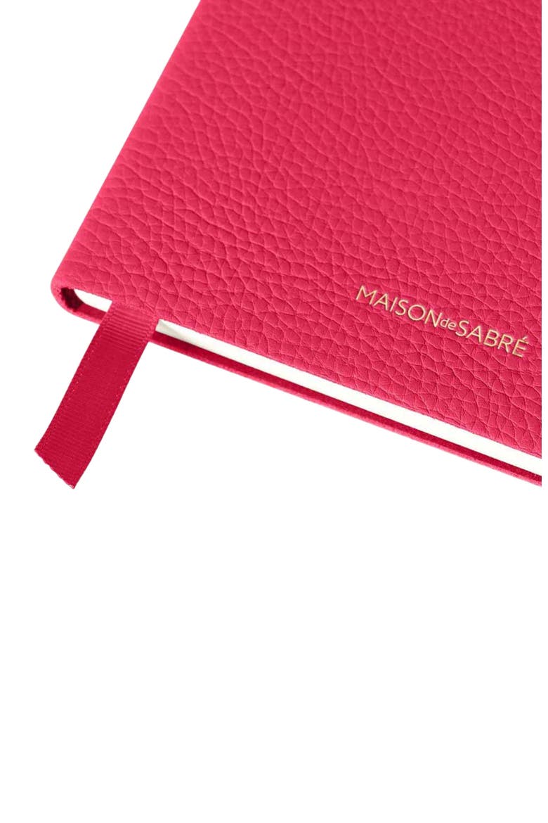 Leather Notebook, Alternate, color, Shibuya Fuchsia