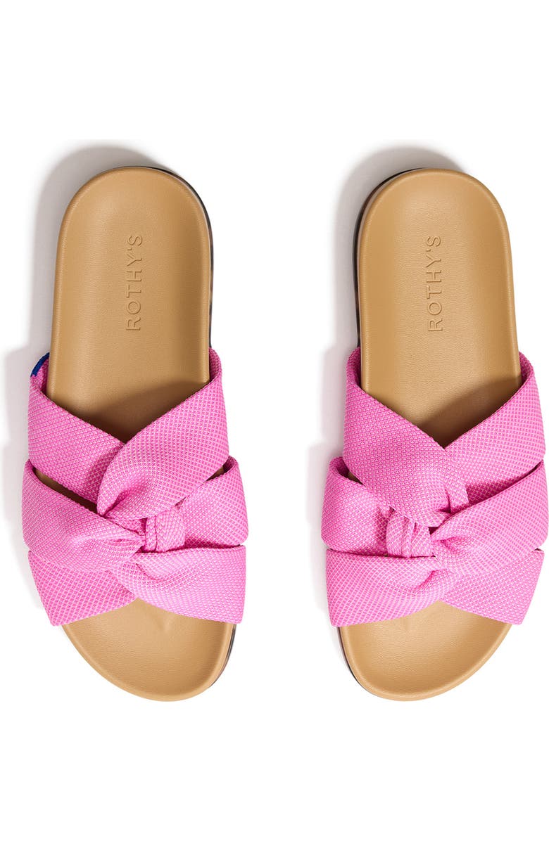 Rothy's The Twist Slide Sandal, Alternate, color, Snapdragon