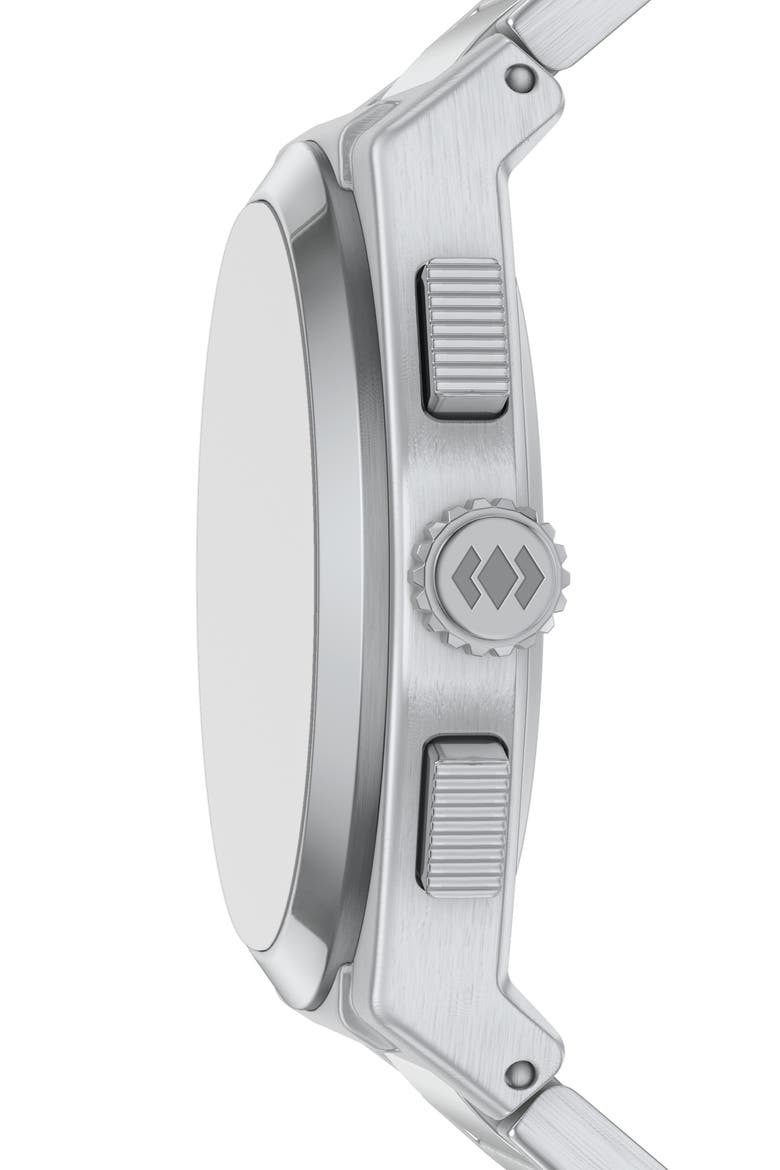 Everett Chronograph Bracelet Watch, 44mm, Alternate, color, SILVER