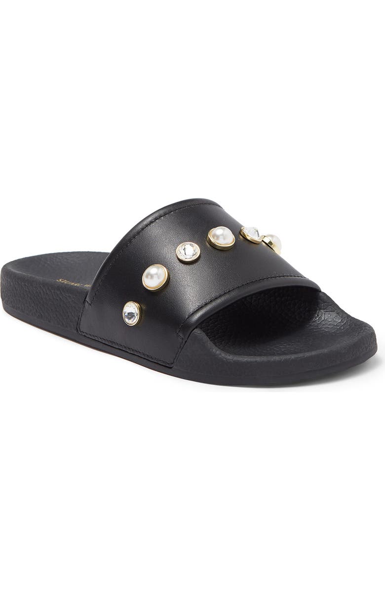 Stuart Weitzman Pearlshine Pool Slide Sandal, Main, color,