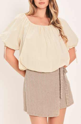 Puff Sleeve Cotton Top