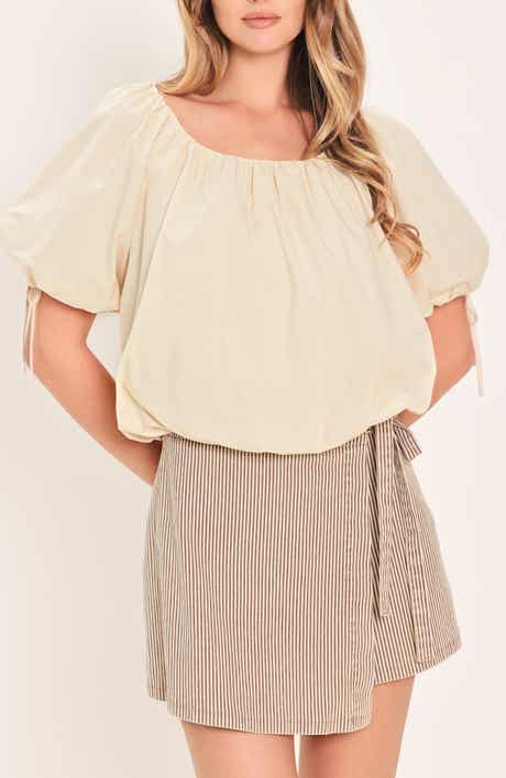Puff Sleeve Cotton Top
