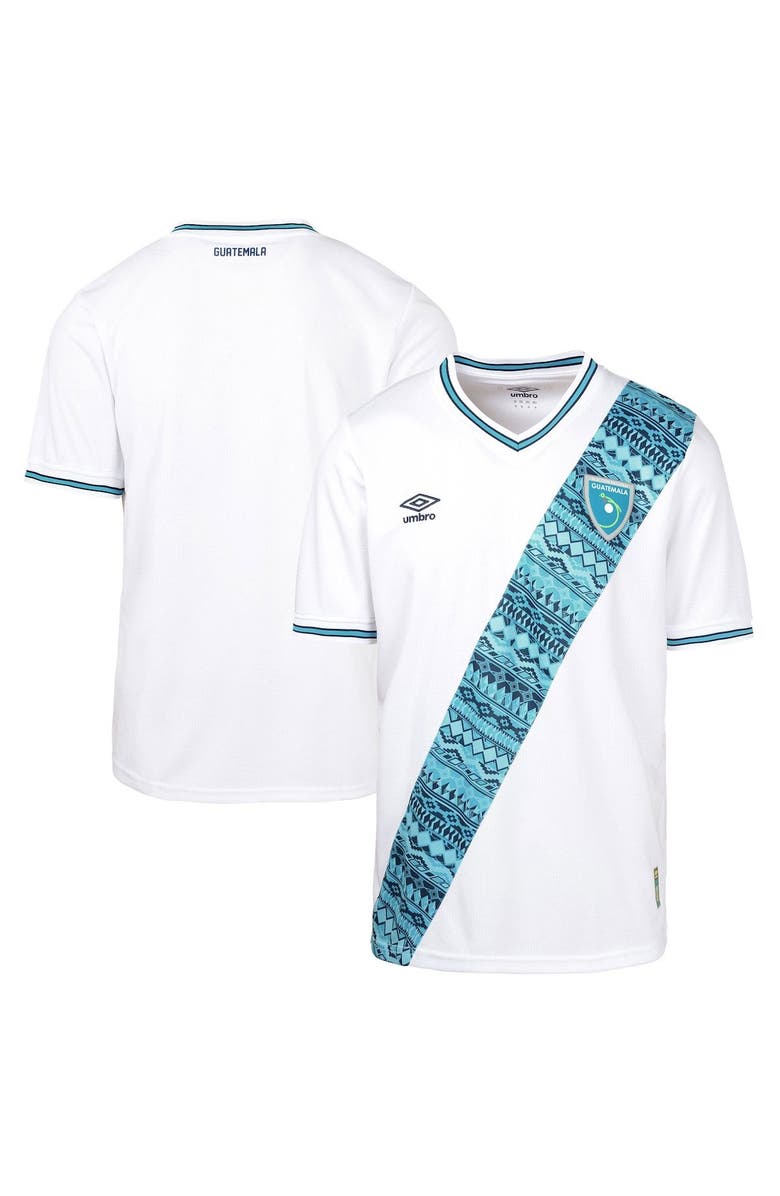 Umbro Men's Umbro White Guatemala National Team 2023 Home Replica Jersey, Main, color,
