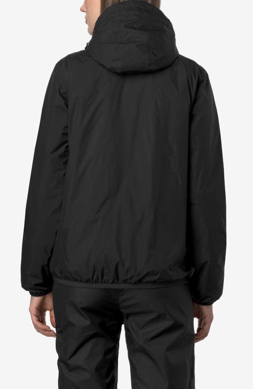 K-way Le Vrai 4.0 Claude Warm Water Repellent Jacket In Black Pure