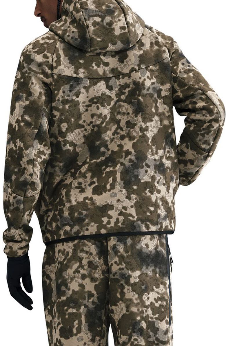 Nike Tech Hooded Fleece Windrunner Jacket, Alternate, color, Neutral Olive/ Black