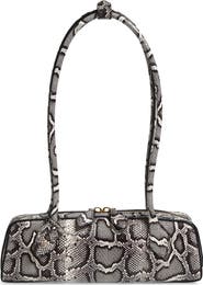 Alaïa Small Le Teckel Genuine Snakeskin East/West Shoulder Bag