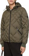 Burberry Check-stitch Nylon Doversgreen Puffer Jacket