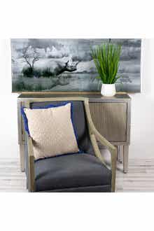 Grace Transitional Beige/Cream Throw Pillow