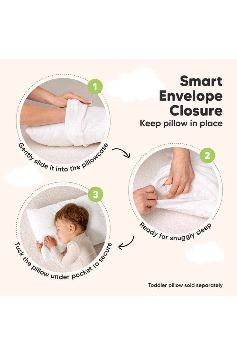 2-Pack My Little Lyra Pillowcases, Alternate, color, Ecru