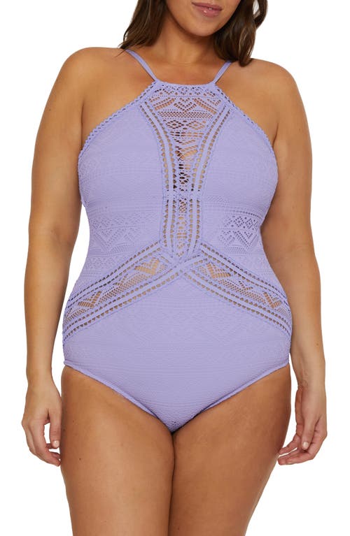 Becca Etc . Colorplay Lace Overlay One-piece Swimsuit