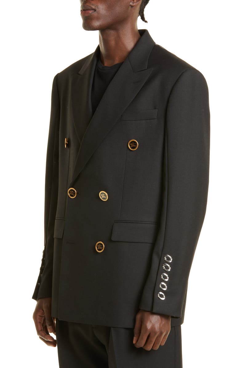 Burberry Gallant Knight Double Breasted Wool Sport Coat, Alternate, color,