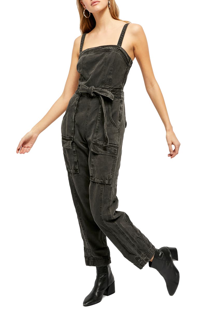 Free People Go West Utility Jumpsuit, Main, color, 
