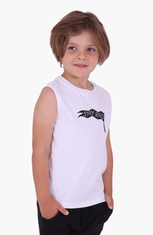 Dot Australia Kids' Stay Rad Tank In White