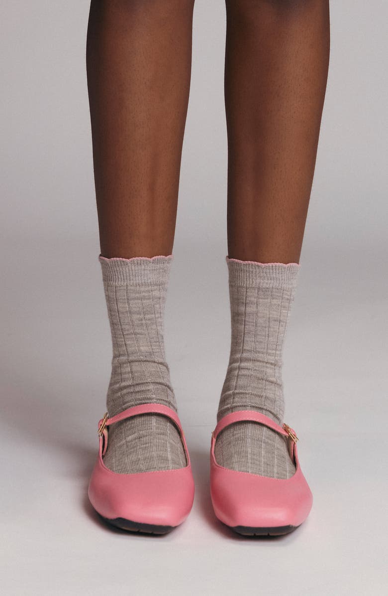 K Bell Socks Assorted 2-Pack Scalloped Rib Crew Socks, Alternate, color,