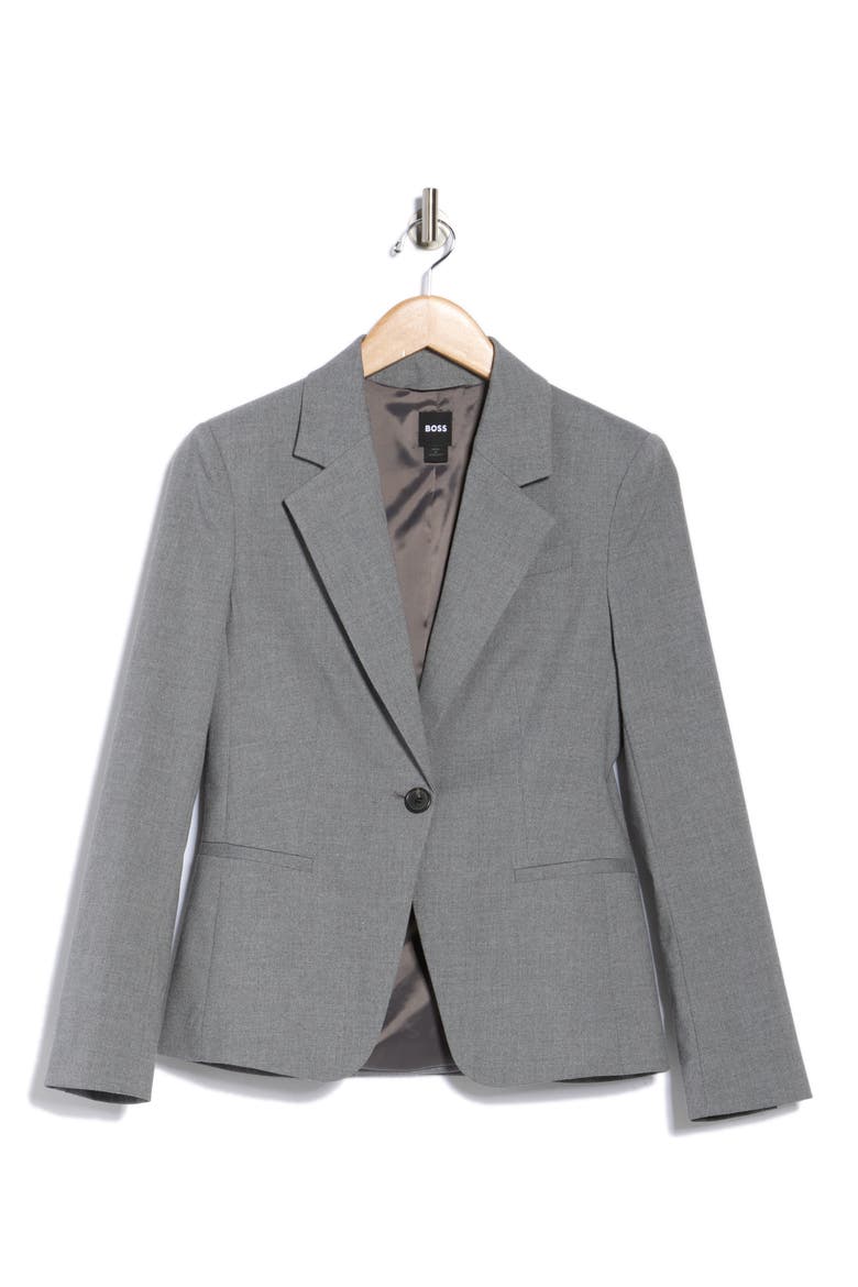 Jia Slim Fit Blazer, Alternate, color, CHARCOAL