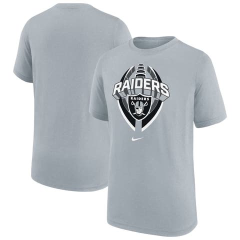 Youth Nike Gray Las Vegas Raiders Icon Legend T-Shirt