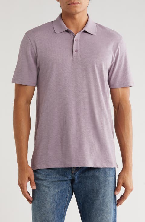 Short Sleeve Slub Polo
