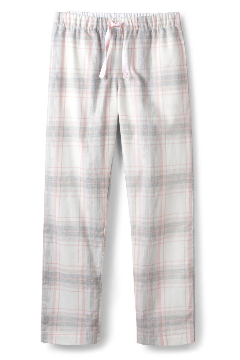 Check Flannel Pajama Pants, Alternate, color, GREY/ PINK
