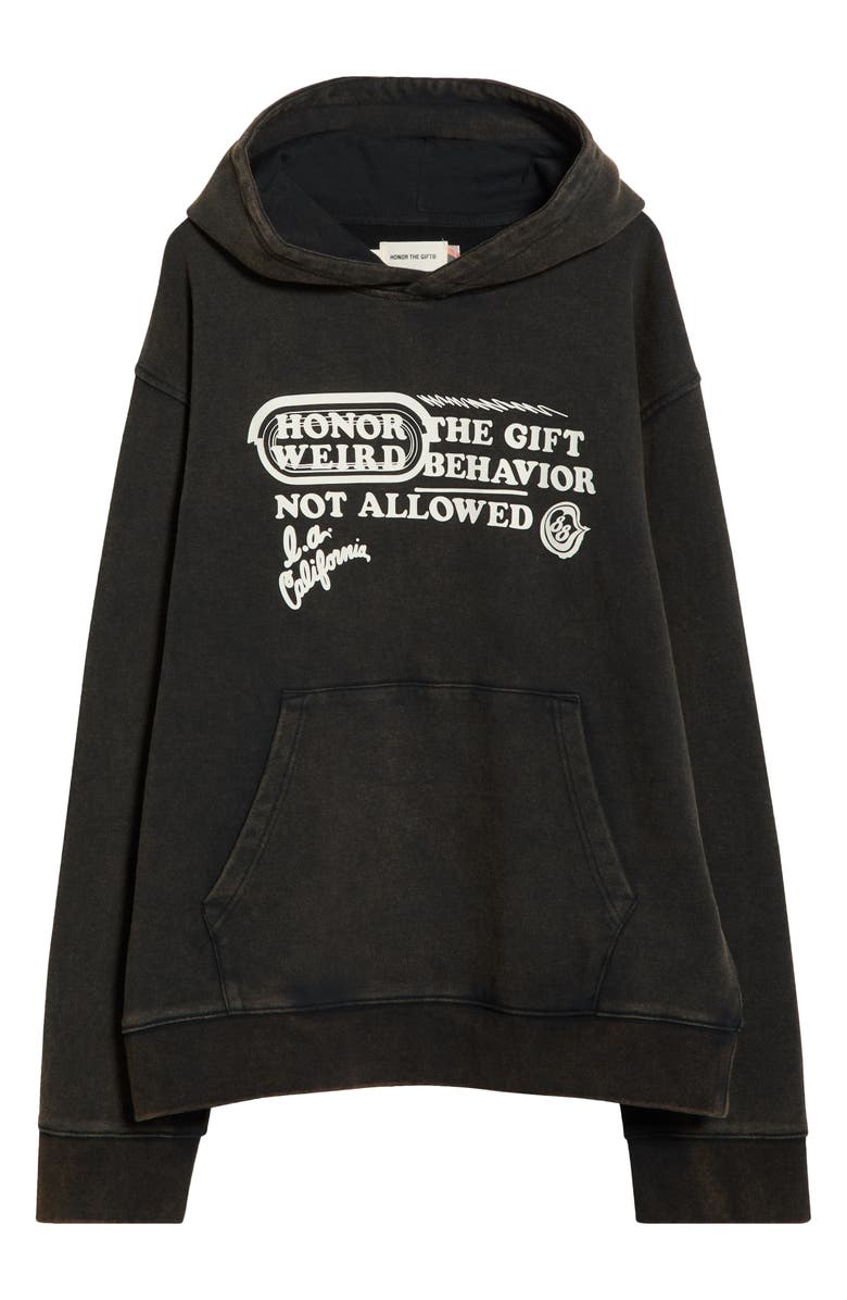 HONOR THE GIFT Not Allowed Cotton Blend Hoodie, Main, color, Black