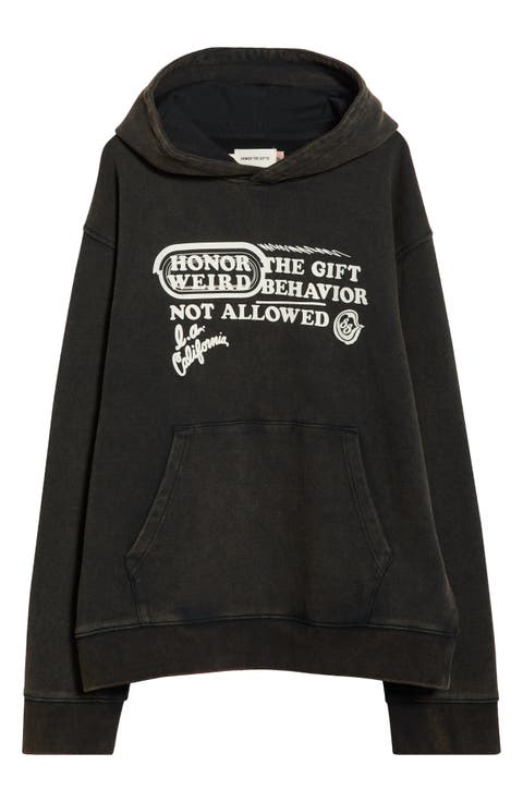 Not Allowed Cotton Blend Hoodie