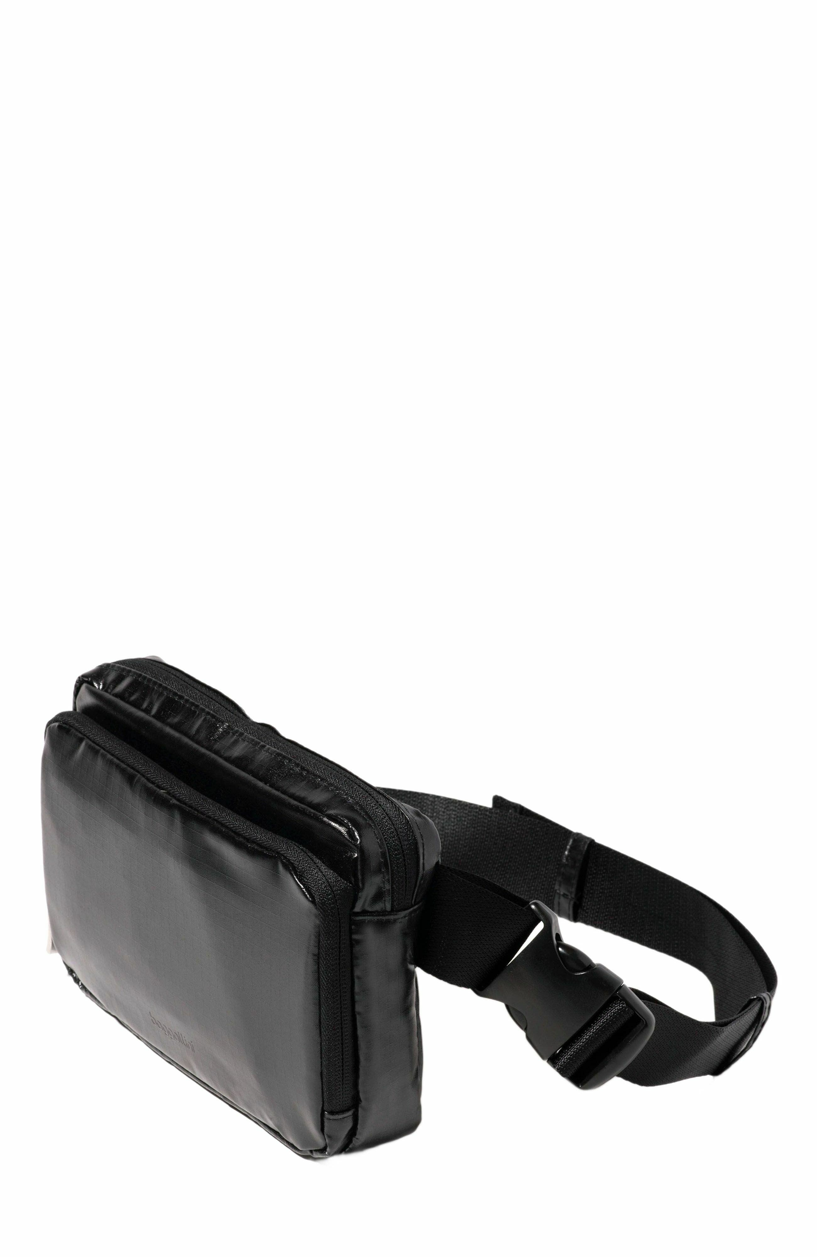 BAGGALLINI Modern Belt Bag Sling, Alternate, color, Black Gloss Ripstop